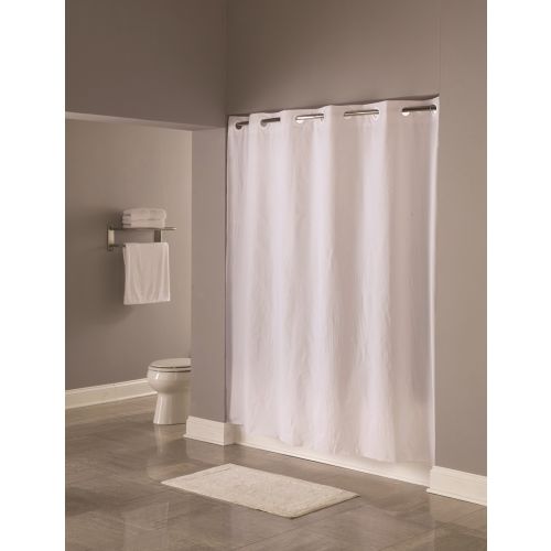 Hookless® Pin Dot Shower Curtain, 8 Gauge Vinyl, 71"x77", White